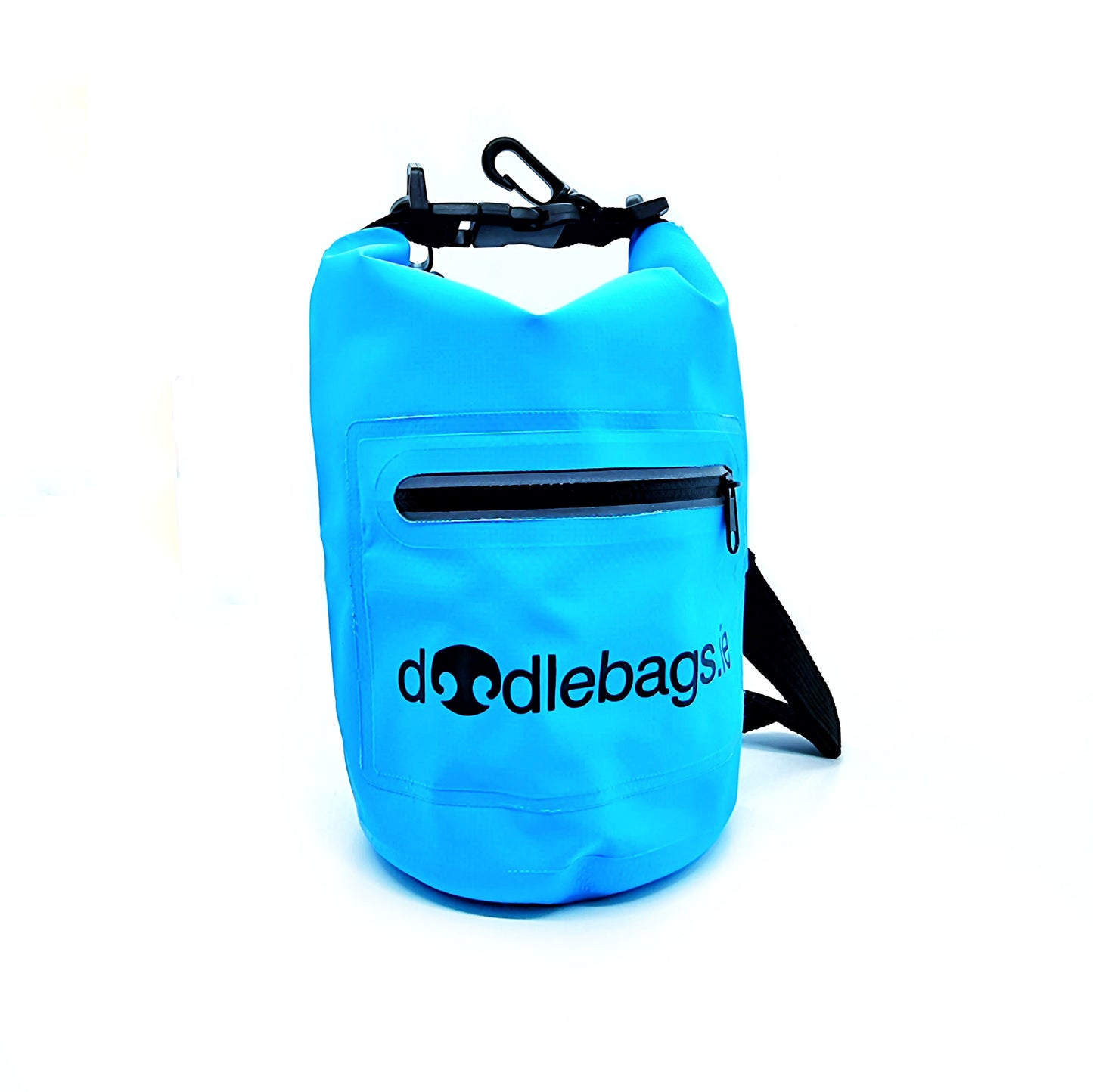 Doodlebag smell-proof dogwaste carrier with pocket & strap (blue)