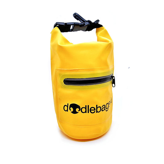 Doodlebag smell-proof dogwaste carrier with pocket & strap (yellow)